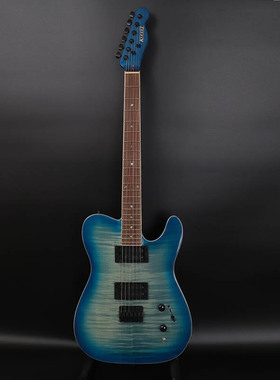 kiesel电吉他TE02虎纹枫贴面摇滚电吉他可切单舞台演奏吉他专业级