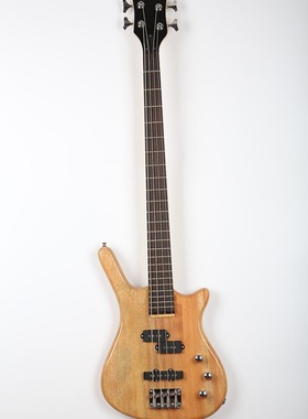 黄贯中 黄家强电贝司原木色性感电贝司入门贝斯初学者桃花芯琴体