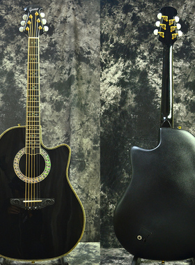 beyond91演唱会黄家驹同款1869民谣电箱木吉他41寸碳纤维龟背吉他