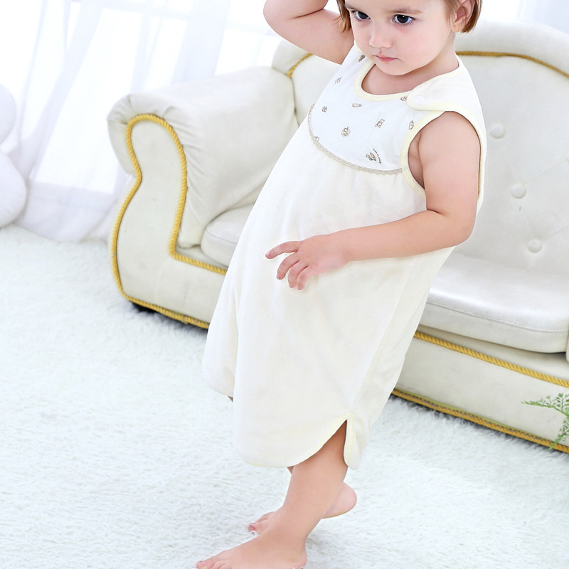 宝宝背心式睡袋 学生无袖分腿防踢被神器 大小婴儿童秋冬加厚无帽