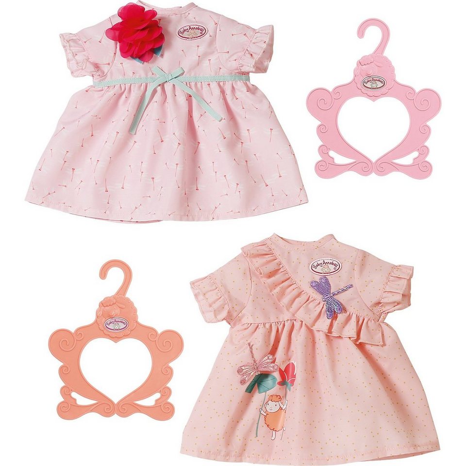 ZAPF夏芙baby ANNABELL安娜43cm仿真娃娃配件服装公主裙子连衣裙