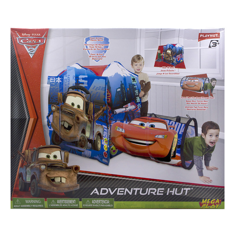 Playhut Cars Adventure Hut迪士尼汽车总动员游戏屋爬行隧道帐篷