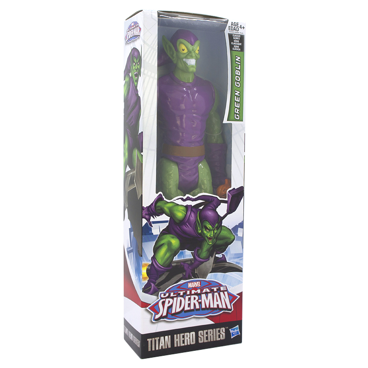 孩之宝MARVEL漫威GREEN GOBLIN绿魔人偶蜘蛛侠TITAN HERO SERIES