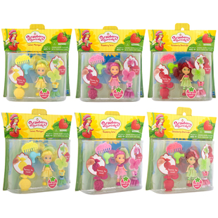 Strawberry Shortcake长发梳头蝴蝶头饰美发换装香味迷你草莓娃娃