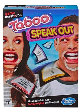 Hasbro孩之宝taboo speak out game休闲聚会搞笑猜词游戏桌游卡牌