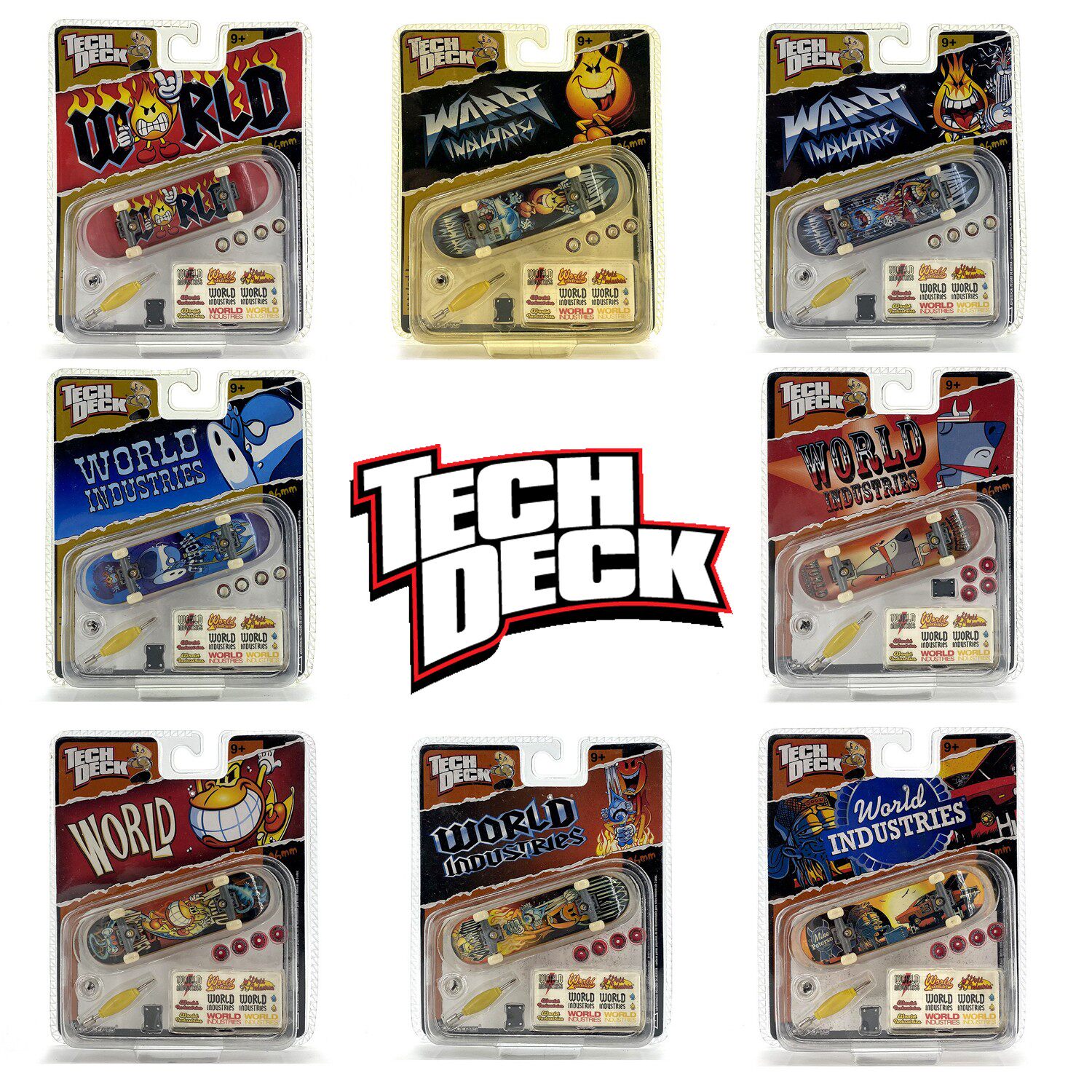 Tech Deck World Industries世嘉经典合金支架技巧指尖手指滑板