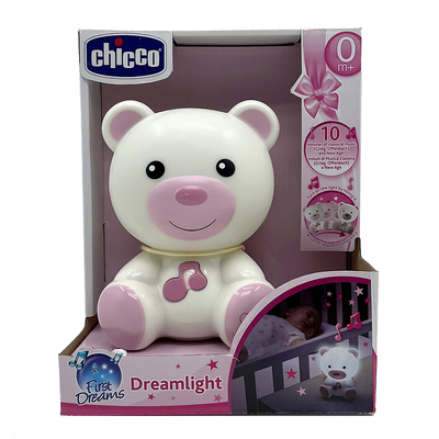 Chicco智高Dreamlight婴幼儿便携小夜灯安抚熊玩偶声光音乐床头灯