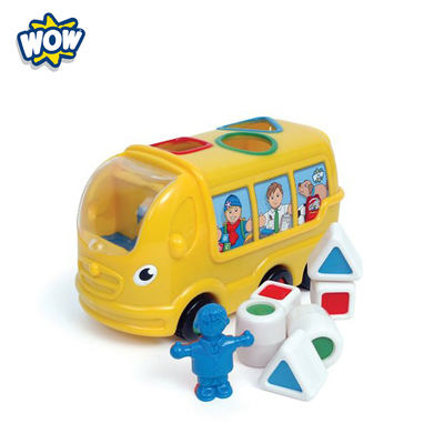 wow惊奇进口婴幼儿童玩具车悉尼校车积木巴士惯性滑行方程式赛车