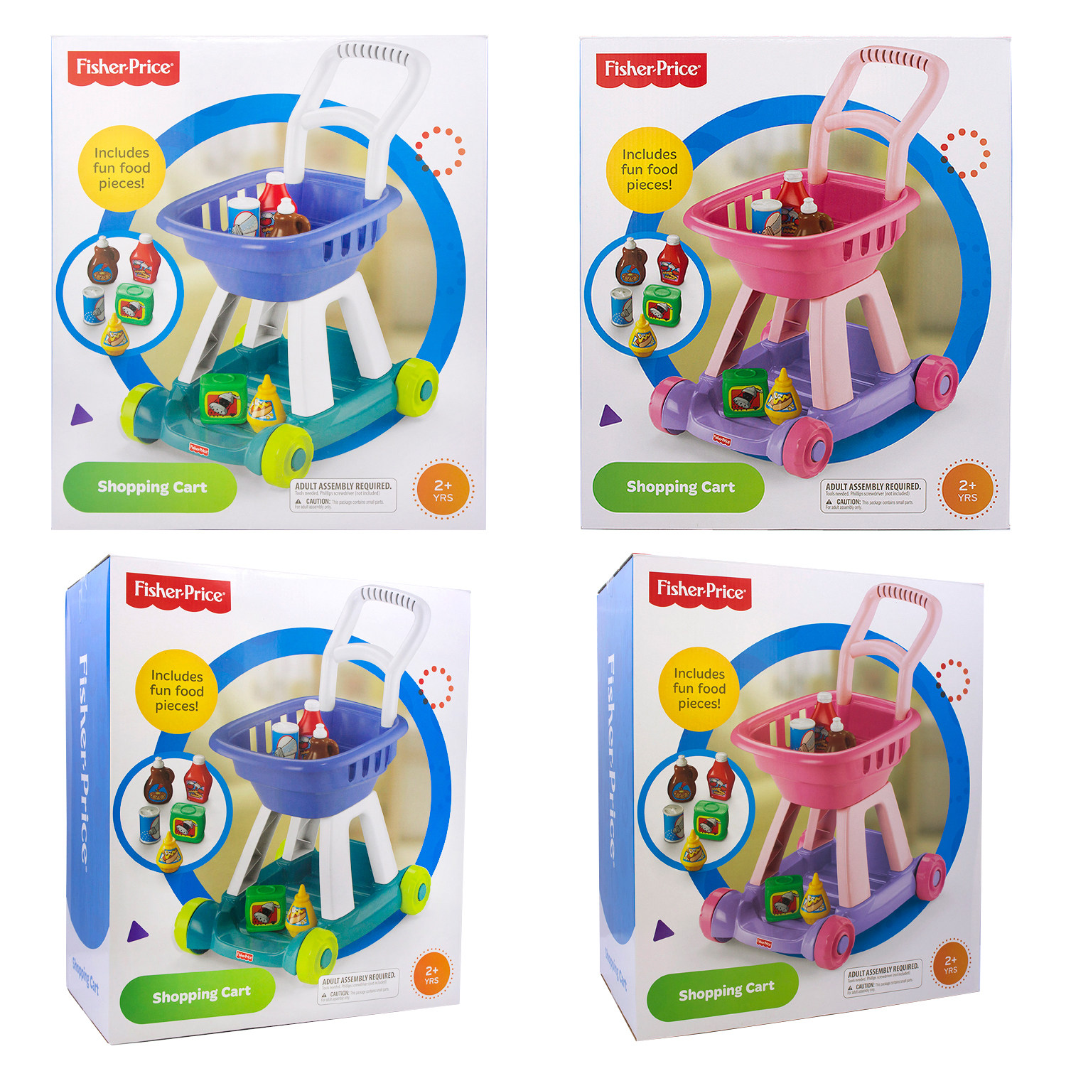 美国品牌shopping cart仿真食品超市购物车 手推车儿童过家家玩具