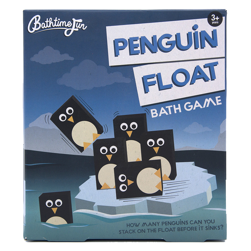 Bathtime Fun卡通企鹅积木块水上漂浮叠叠乐堆积儿童洗澡戏水玩具