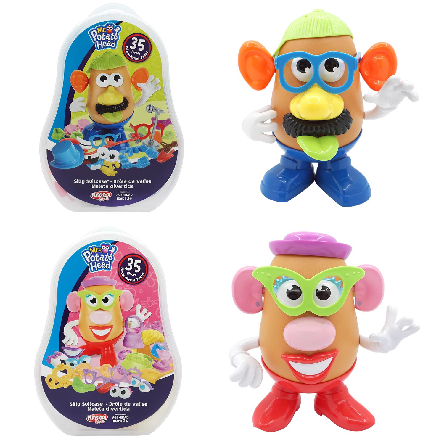 玩具总动员Mr Potato Head土豆先生蛋头太太身体收纳拼插积木玩具