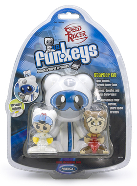 U.B.Funkeys 极速赛车手游戏配件网游解锁钥匙公仔电脑电视游戏机