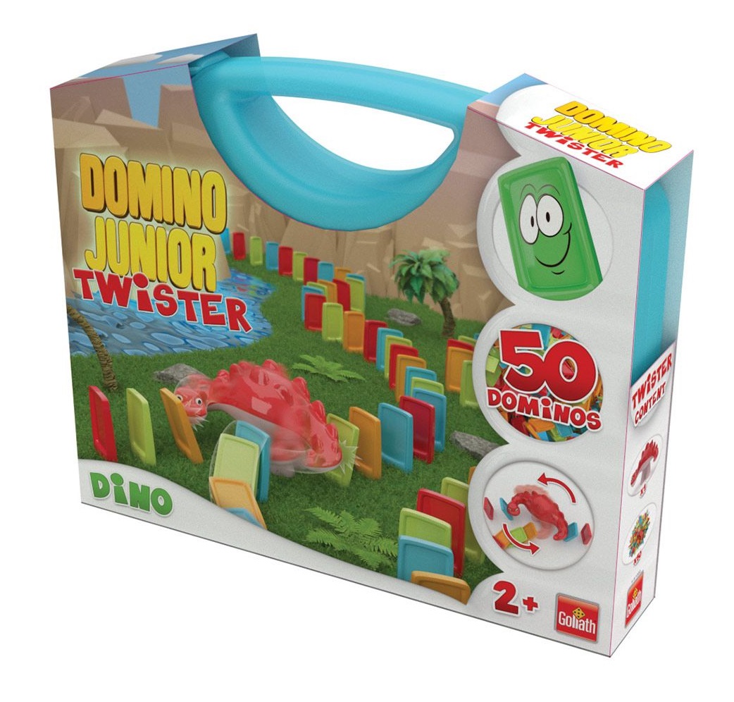 Goliath Domino Junior Twister 欧版恐龙颤抖多米诺骨牌儿童玩具