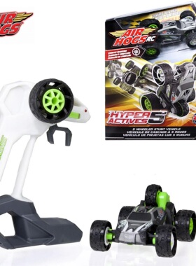 现货Air Hogs RC Hyper Actives翻滚特技5轮后空翻遥控车儿童玩具