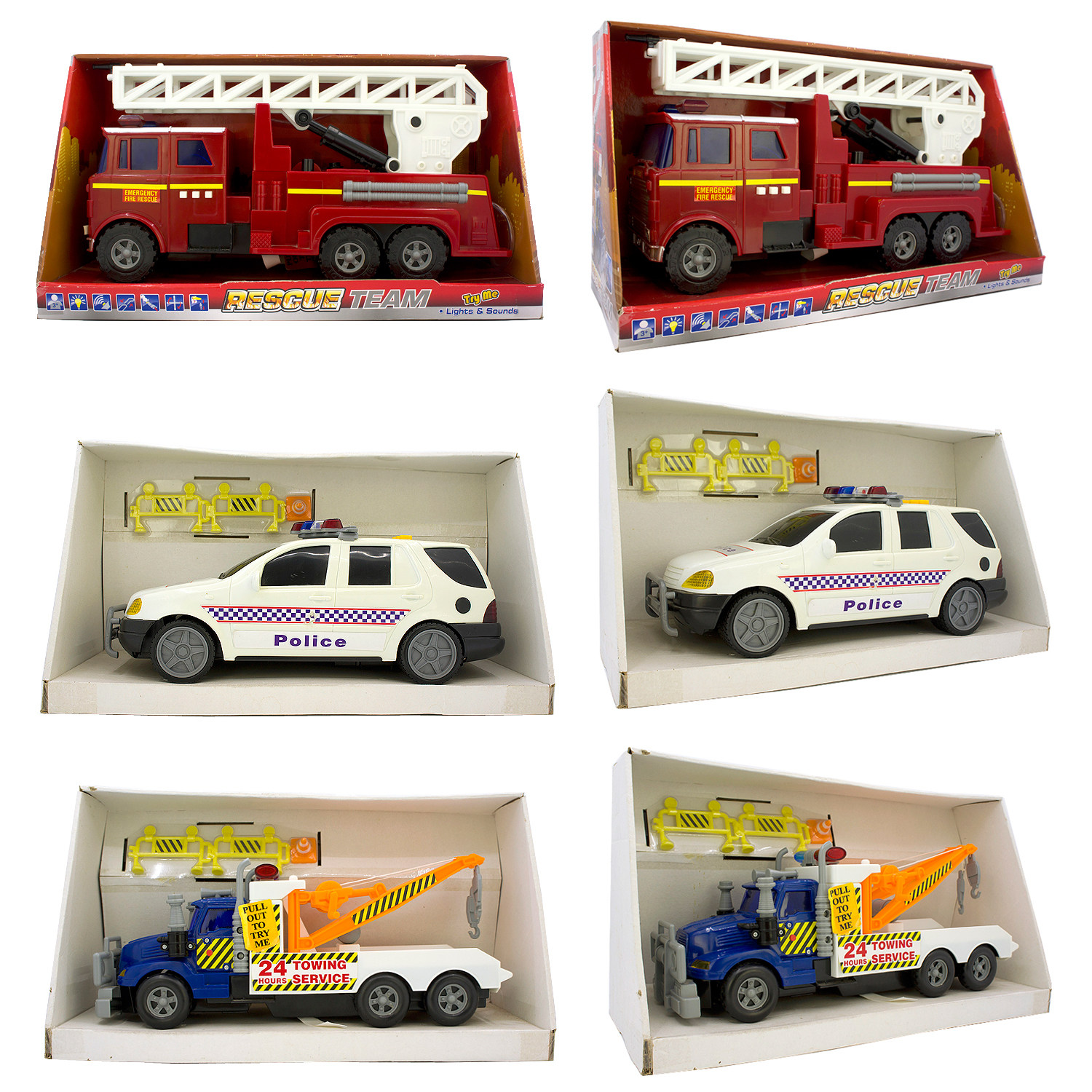 声光高压喷水枪救援警车儿童玩具