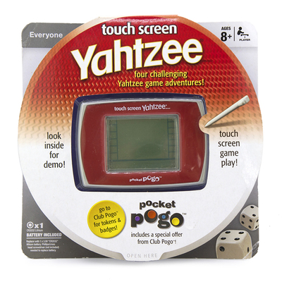 孩之宝touch screen yahtzee POCKET POGO触摸屏快艇骰子桌游戏机