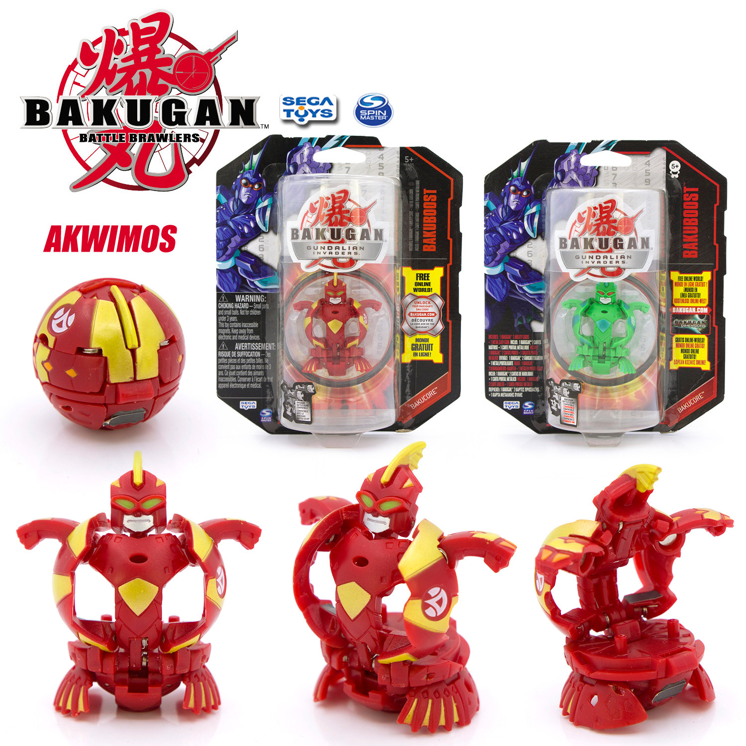 正版初代老款经典tech美版bp变形爆丸t狩猎保卫者人鱼战士akwimos