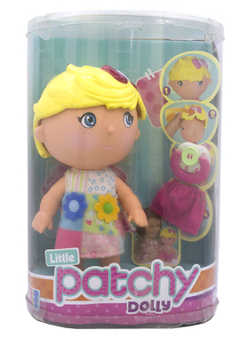 夏芙Zapf Little patchy dolly双面换装全搪胶仿真娃娃带奶嘴25CM