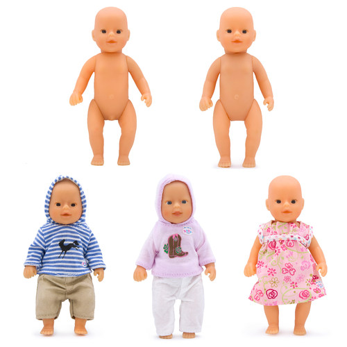 Zapf 夏芙baby born袖珍迷你搪胶可水洗澡仿真娃娃男孩女孩款14CM