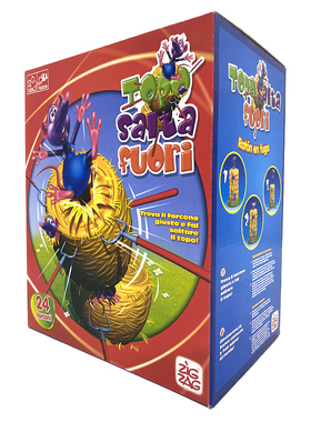 zigzag topo salta fuori 插杆捕捉稻草堆老鼠弹跳游戏儿童玩具