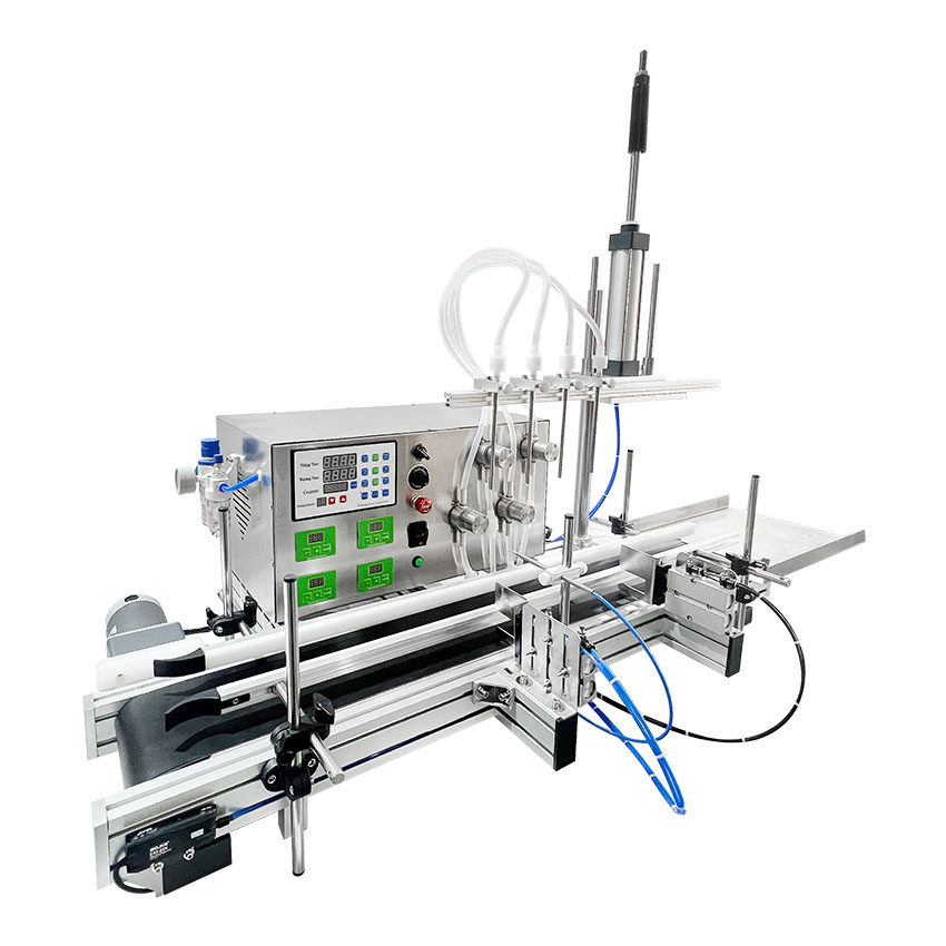 6头桌面磁力泵灌装机面膜液精华液精油爽肤水漱口水等化妆品灌装
