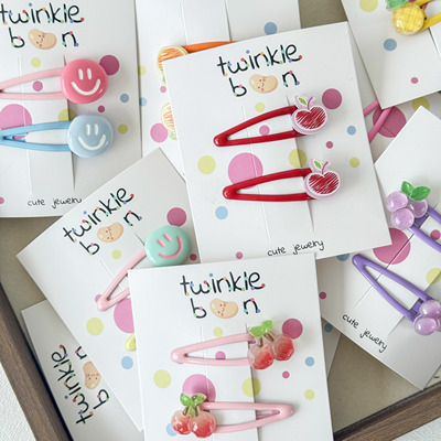 韩国东大门可爱卡通水果发夹