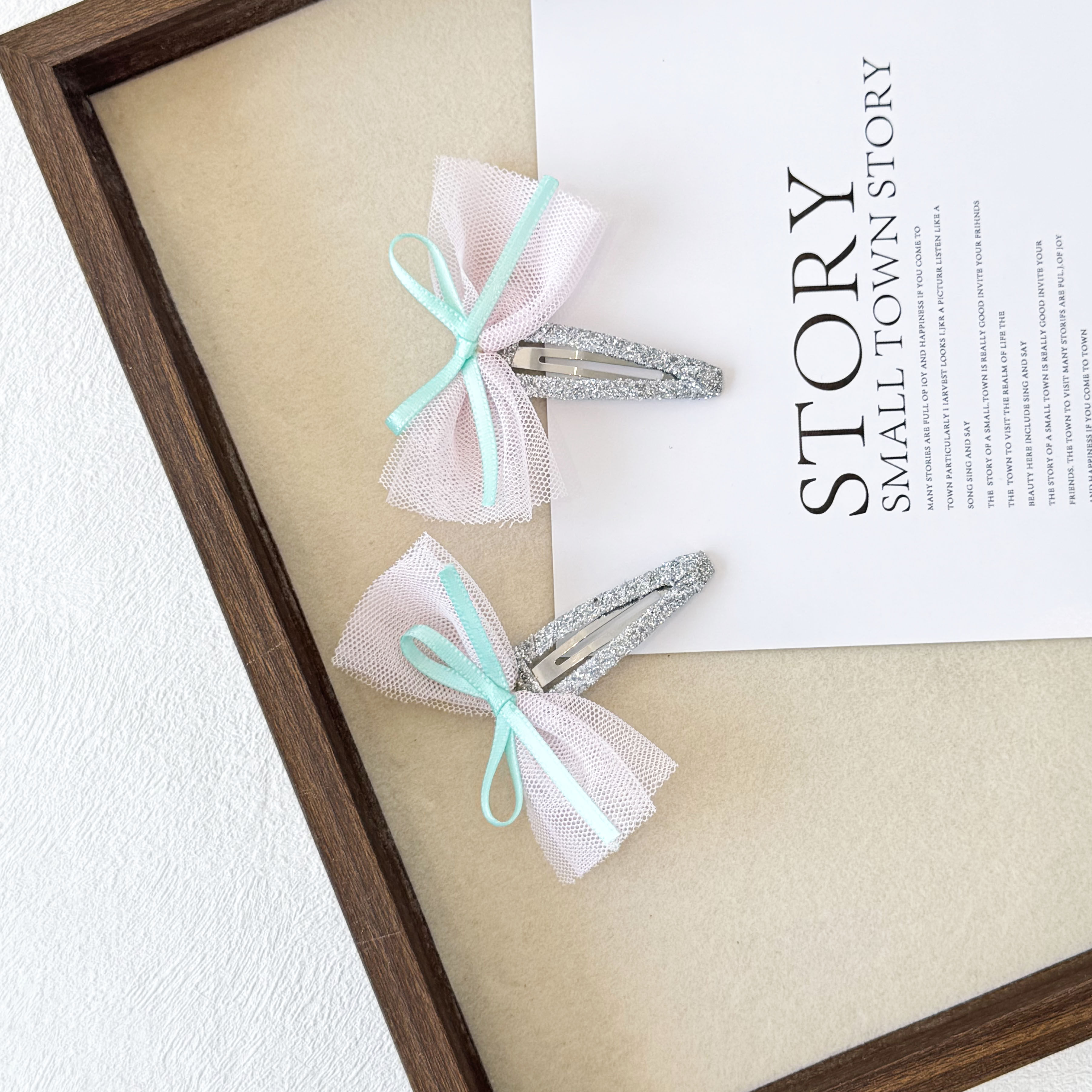 韩版手工打结蝴蝶结发夹女童BB夹公主侧边夹小女孩碎发卡儿童发饰