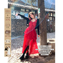 吊带裙 微胖大码 安妮不火 chao显白开叉不规则连衣裙女2024夏新款