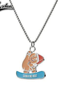 赵瑾尧同款GUUKA潮牌滑板圣诞老人项链女 嘻哈情侣吊坠项链子百搭