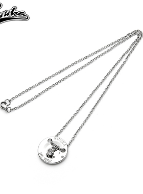 GUUKA潮牌锆石项链女ins嘻哈小众设计高级感吊牌情侣项链子百搭