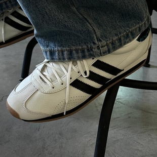 板鞋 2024新款 休闲百搭阿甘鞋 男女同款 复古圆头系带拼色条纹德训鞋