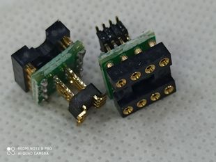 贴片转直插 DIP8转SOP8 声卡升级  8Pin转接板  焊好镀金座