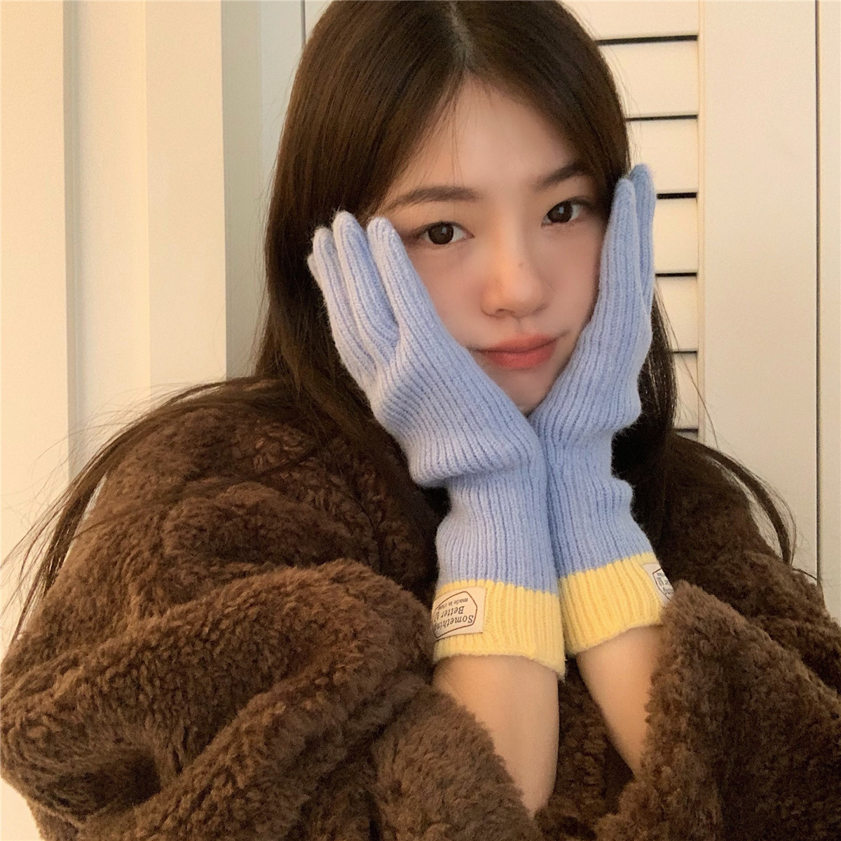 丁走走韩国新款针织分指手套女冬季保暖骑车防寒长款可触屏玩手机,服饰配件/皮带/帽子/围巾,手套,淘宝优惠券,粉丝福利购,淘宝优惠卷