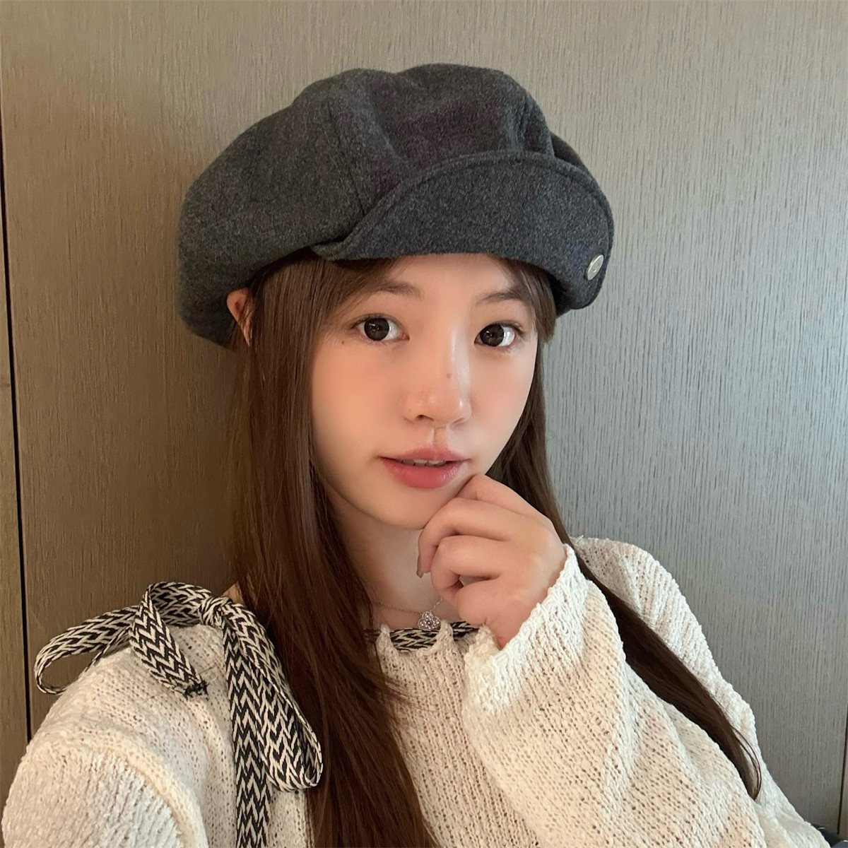 设计感翻檐日系云朵贝雷帽子女秋冬大头围八角帽显脸小报童画家帽,服饰配件/皮带/帽子/围巾,帽子,淘宝优惠券,粉丝福利购,淘宝优惠卷