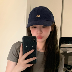 美式复古百搭刺绣字母棒球帽男女软顶大头围纯棉鸭舌帽子显脸小潮