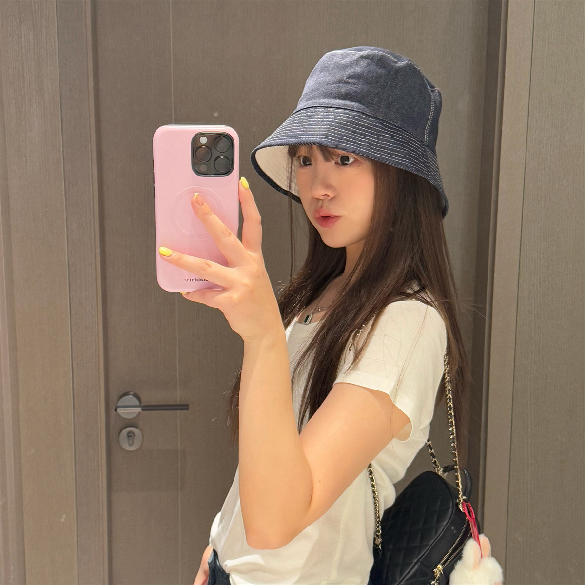 不挑人！双面可戴素颜牛仔渔夫帽子女韩系百搭显脸小休闲防晒盆帽,服饰配件/皮带/帽子/围巾,帽子,淘宝优惠券,粉丝福利购,淘宝优惠卷