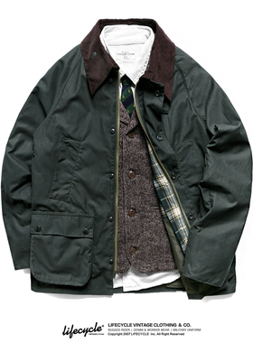 LifeCycle阿美咔叽防水猎装油蜡夹克风衣工装外套安欣同款复刻BBR