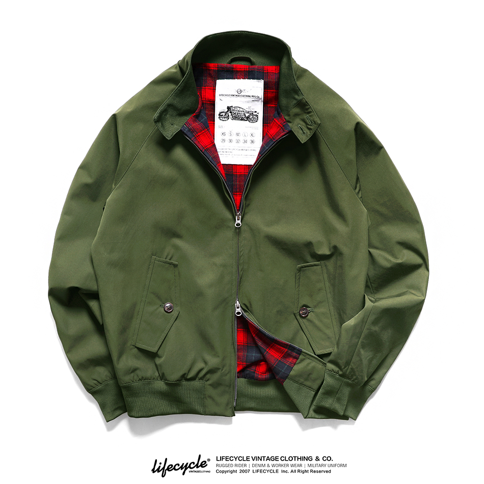 LifeCycle防水哈灵顿机车外套