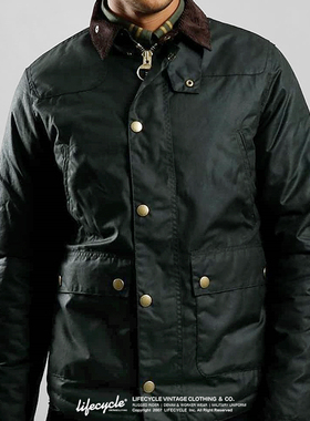 LifeCycle防水油蜡夹棉夹克风衣复古猎装外套复刻经典Reelin棉衣