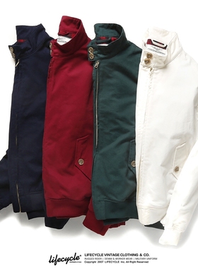 LifeCycle复古经典哈灵顿休闲工装夹克秋冬阿美咔叽美式机车外套