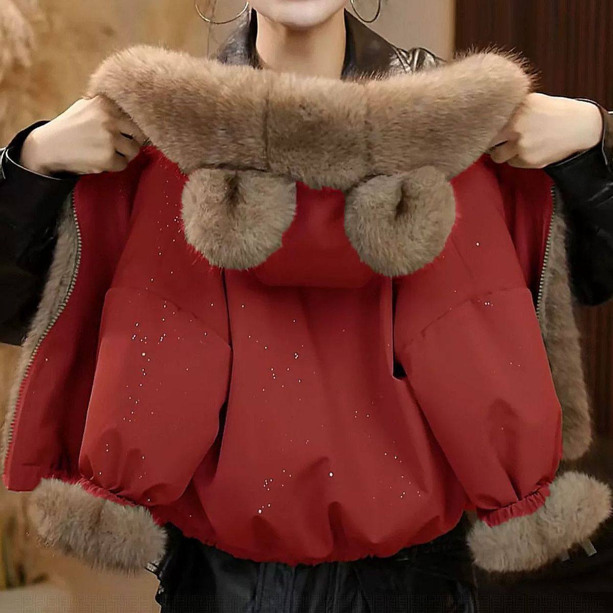 儿童毛毛外套年服新款洋气男女童秋冬加绒加厚冬季保暖双面穿上衣,童装/婴儿装/亲子装,棉袄/棉服,淘宝优惠券,粉丝福利购,淘宝优惠卷