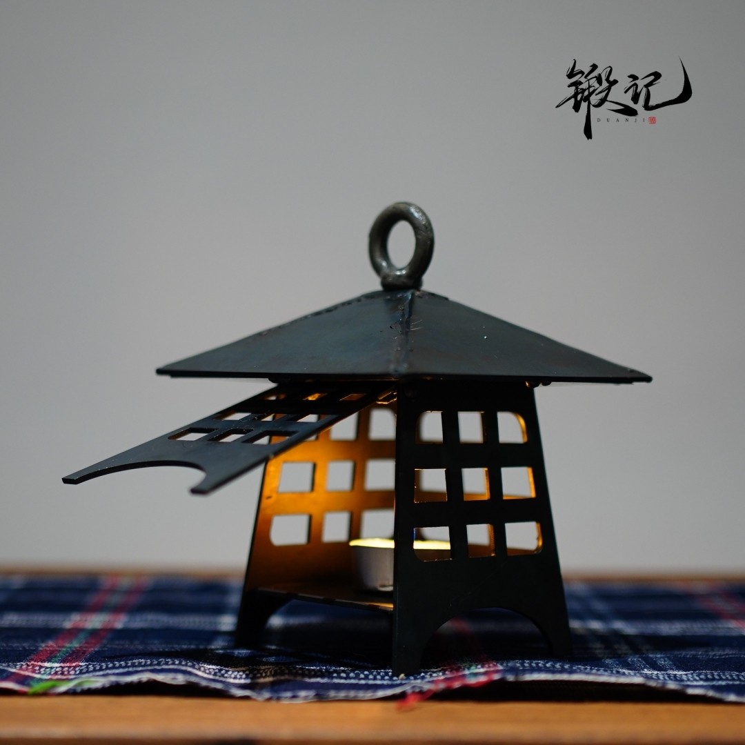 纯手工仿古宫灯中式雪见灯铁艺烛台兰亭装饰怀旧建筑复古长安灯