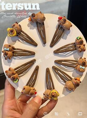 卡皮吧啦公仔BB发夹少女发饰