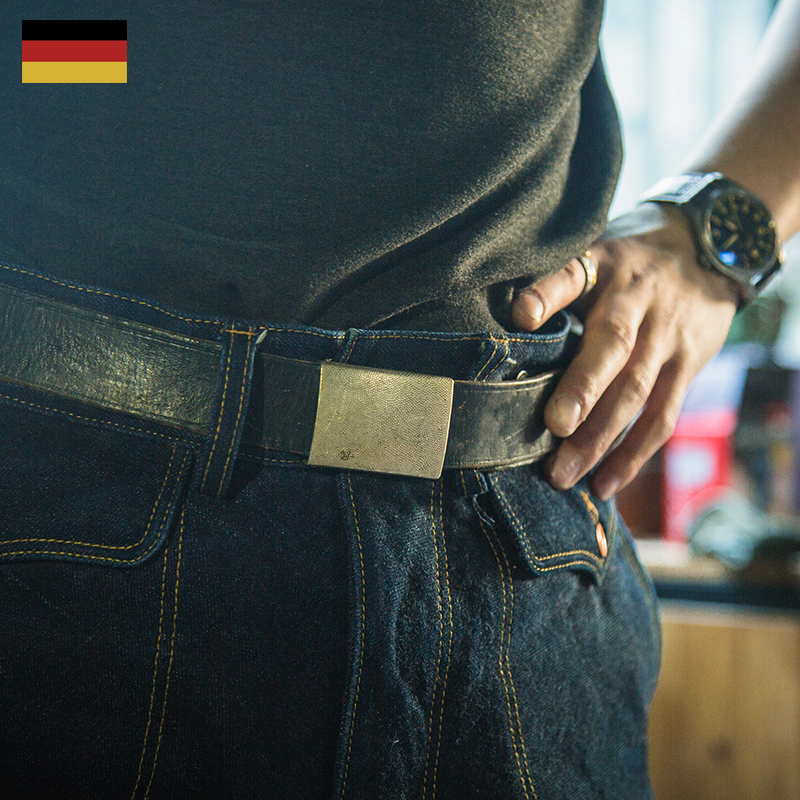 德军军版牛皮腰带黄铜扣复古男士皮带军迷物资简约工装百搭商务,户外/登山/野营/旅行用品,战术腰带/皮带/腰封,淘宝优惠券,粉丝福利购,淘宝优惠卷