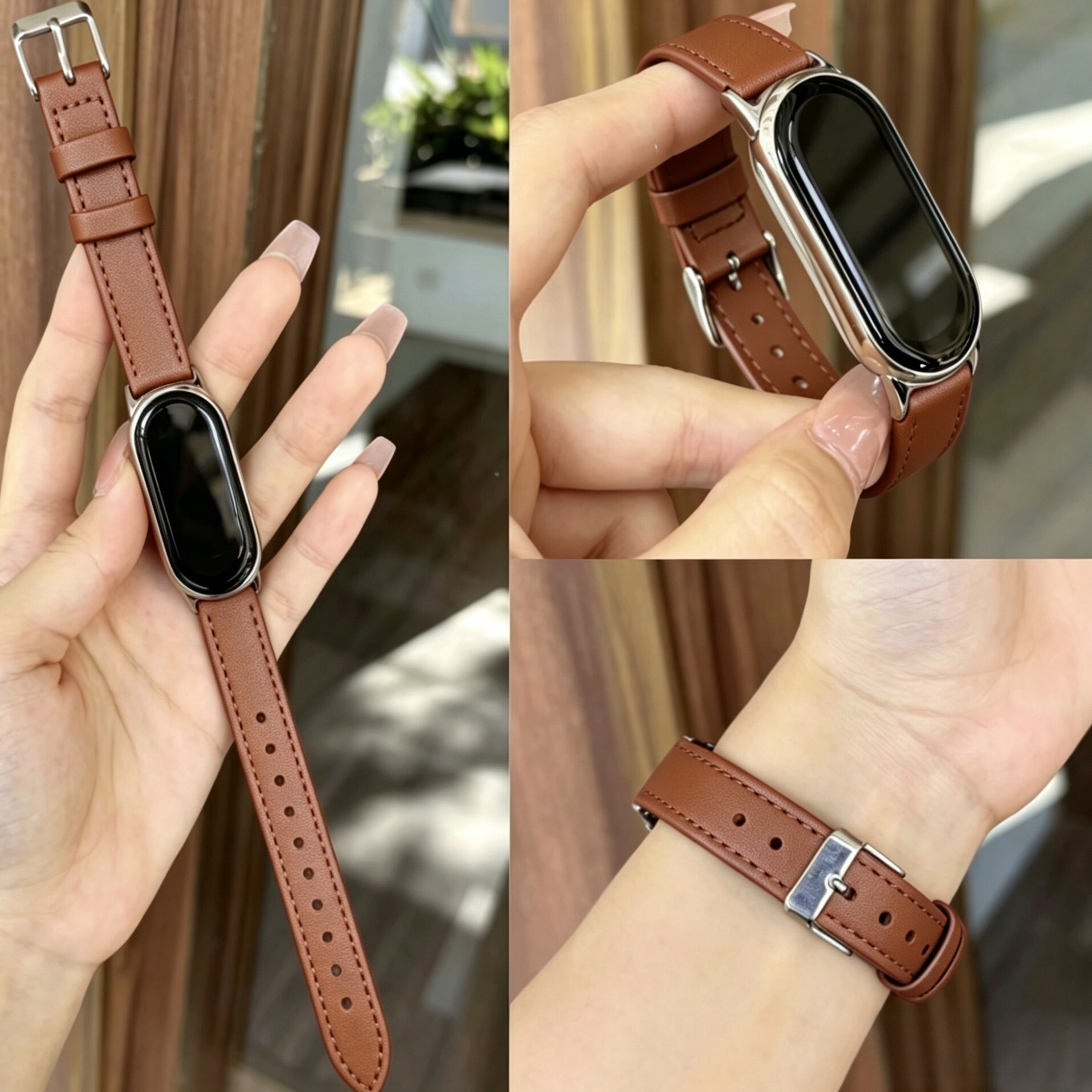 适用小米手环10表带9/8代皮质NFC版经典真皮轻奢高级小众替换表带