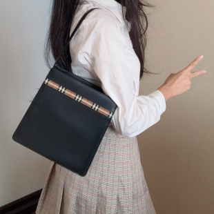 bbr包韩风中古款 romance 格纹box皮高级感英伦单肩包 unique