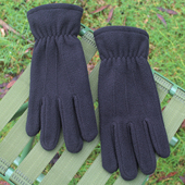 男士 手套抓绒秋冬保暖加长不掉色徒步旅行开车骑行防寒毛绒三筋大