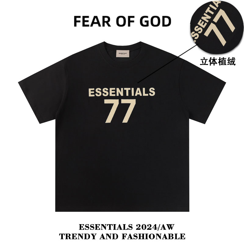 FEAR OF GOD复线ESSENTIALS美式高街FOG短袖7男女纯棉宽松潮牌T恤