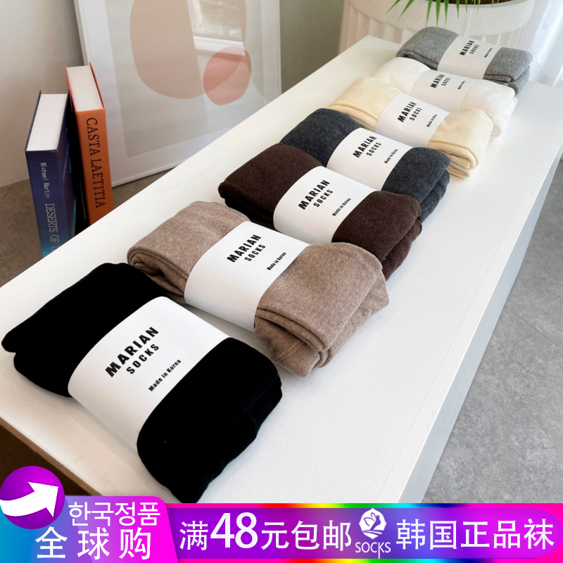 韩国女袜东大门进口纯色打底裤秋冬款简约紧身连脚一体高弹连裤袜