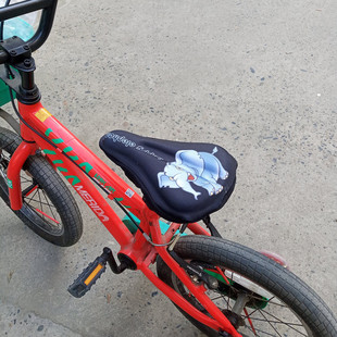适用美利达儿童自行车座套喜德盛通用卡通硅胶车坐套达卡620名驹